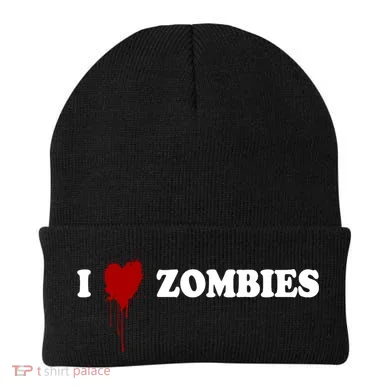I Love Zombies Beanie
