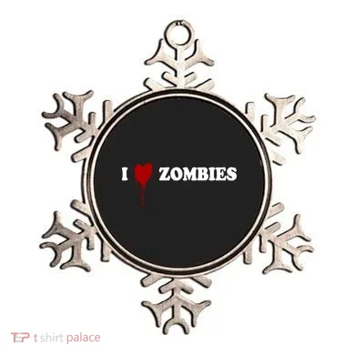 I Love Zombies Ornament