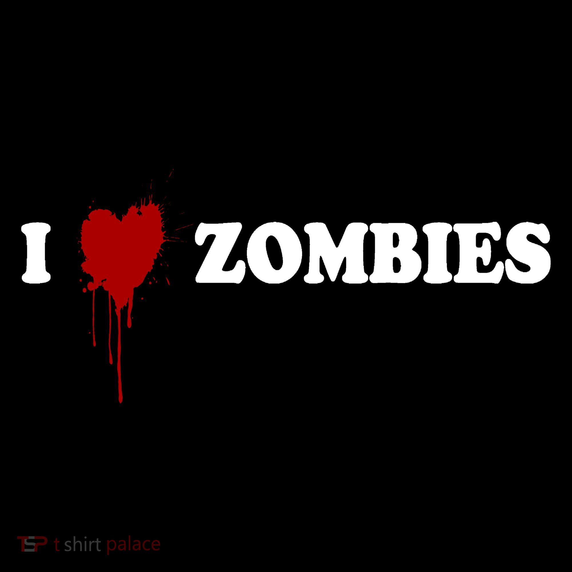 I Love Zombies Toddler Hoodie
