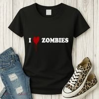 I Love Zombies Women's T-Shirt thumb 3