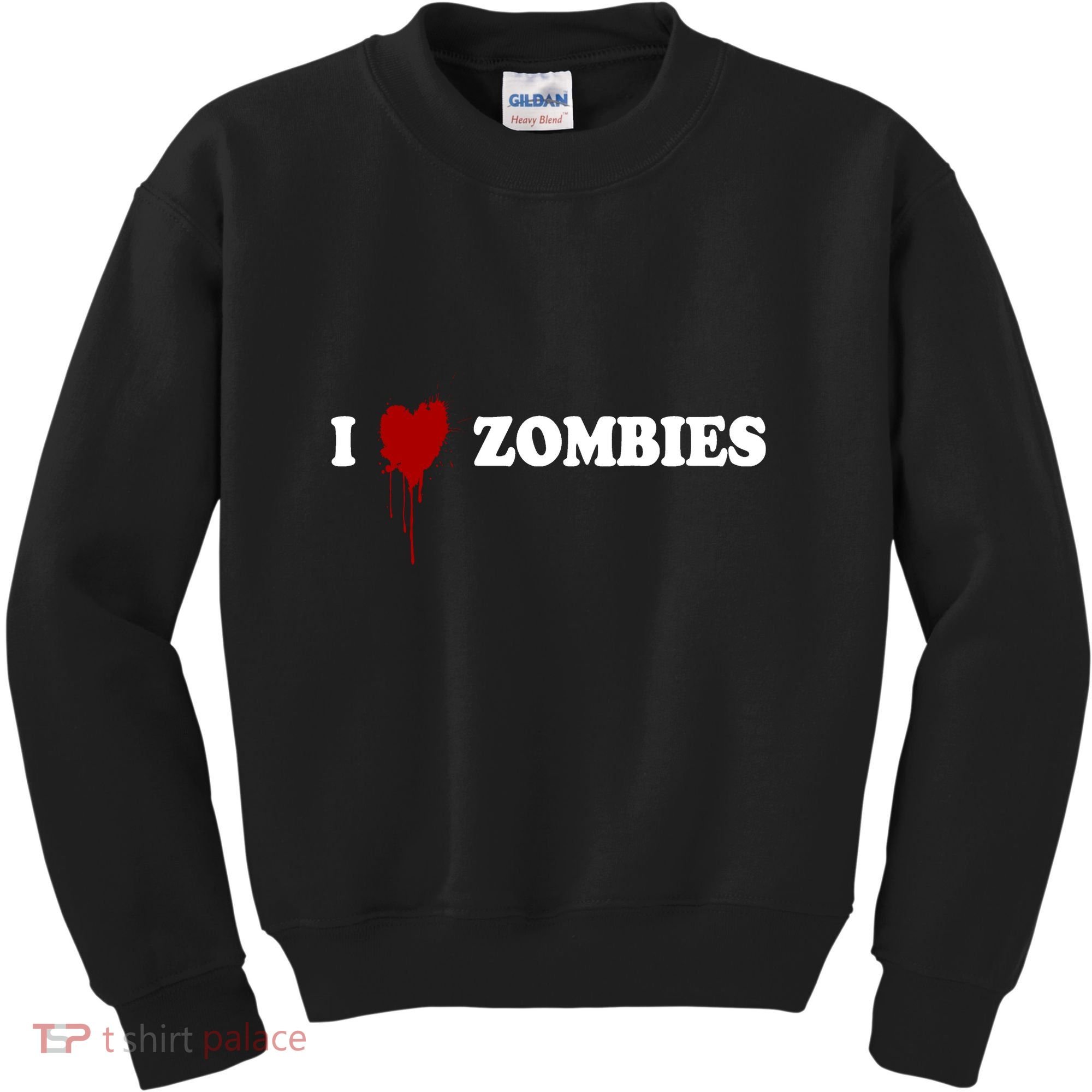 I Love Zombies Kids Sweatshirt