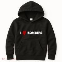 I Love Zombies Kids Hoodie thumb 0