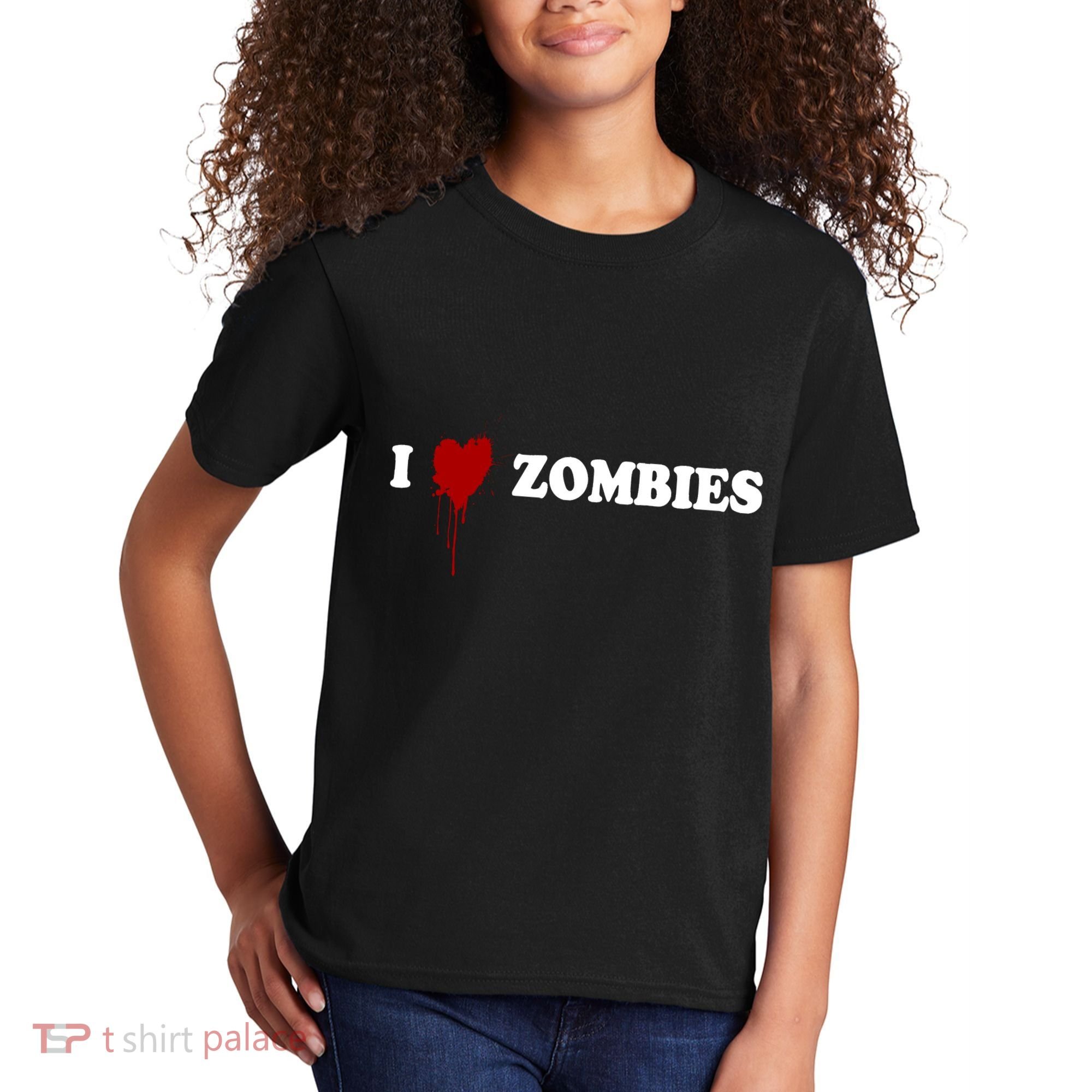I Love Zombies Kids T-Shirt