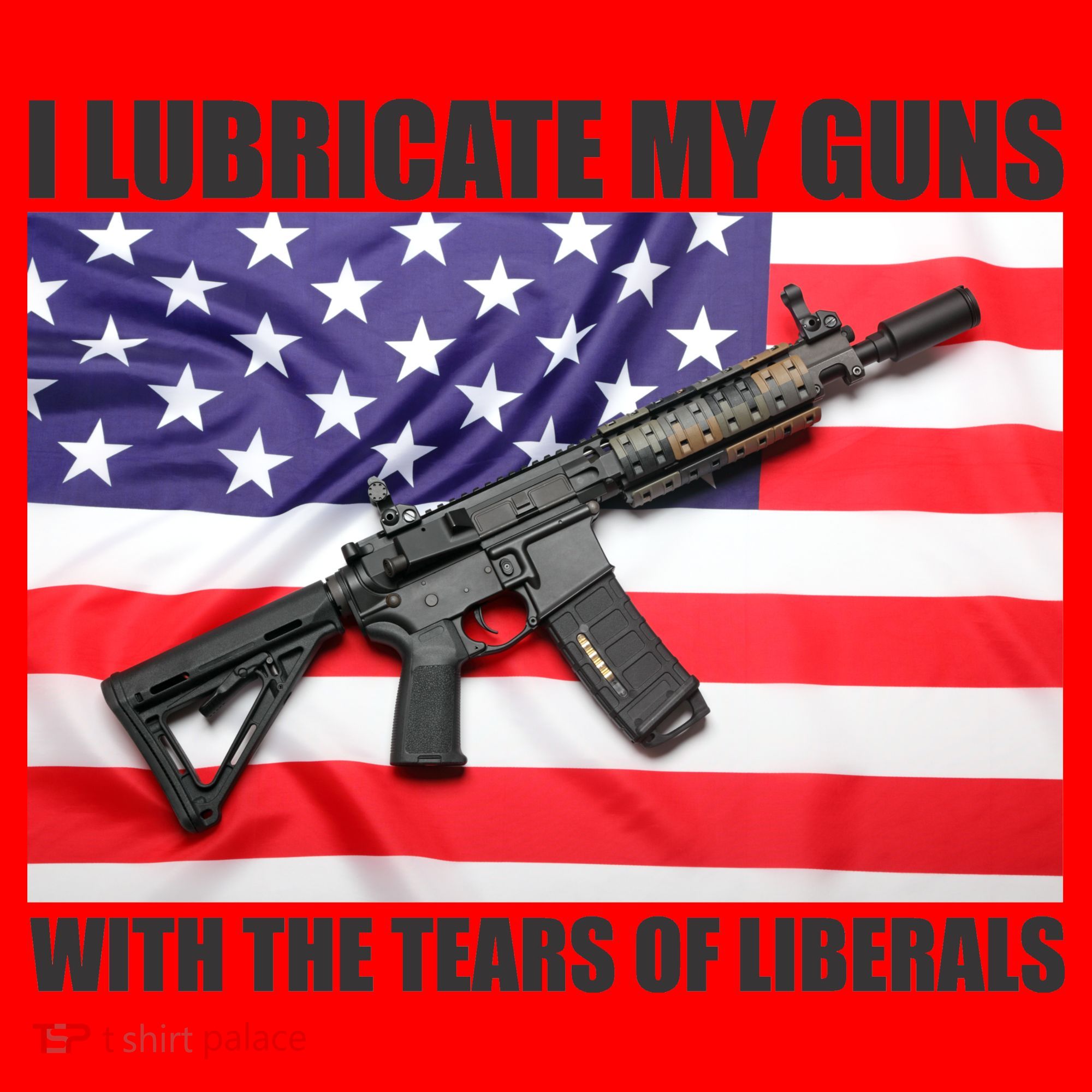 I Lubricate My Guns With Tears Of Liberals Santa Hat
