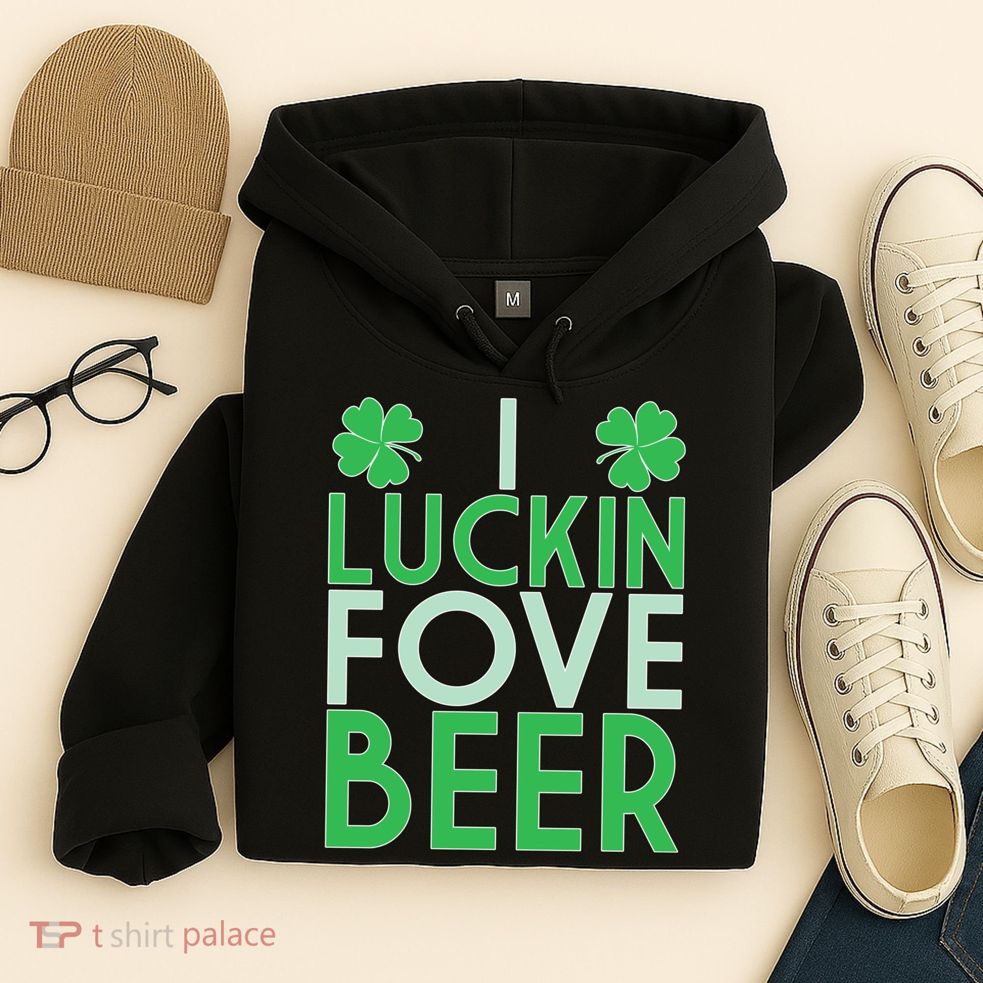 I Luckin Fove Beer Hoodie