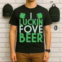 I Luckin Fove Beer T-Shirt thumb 6