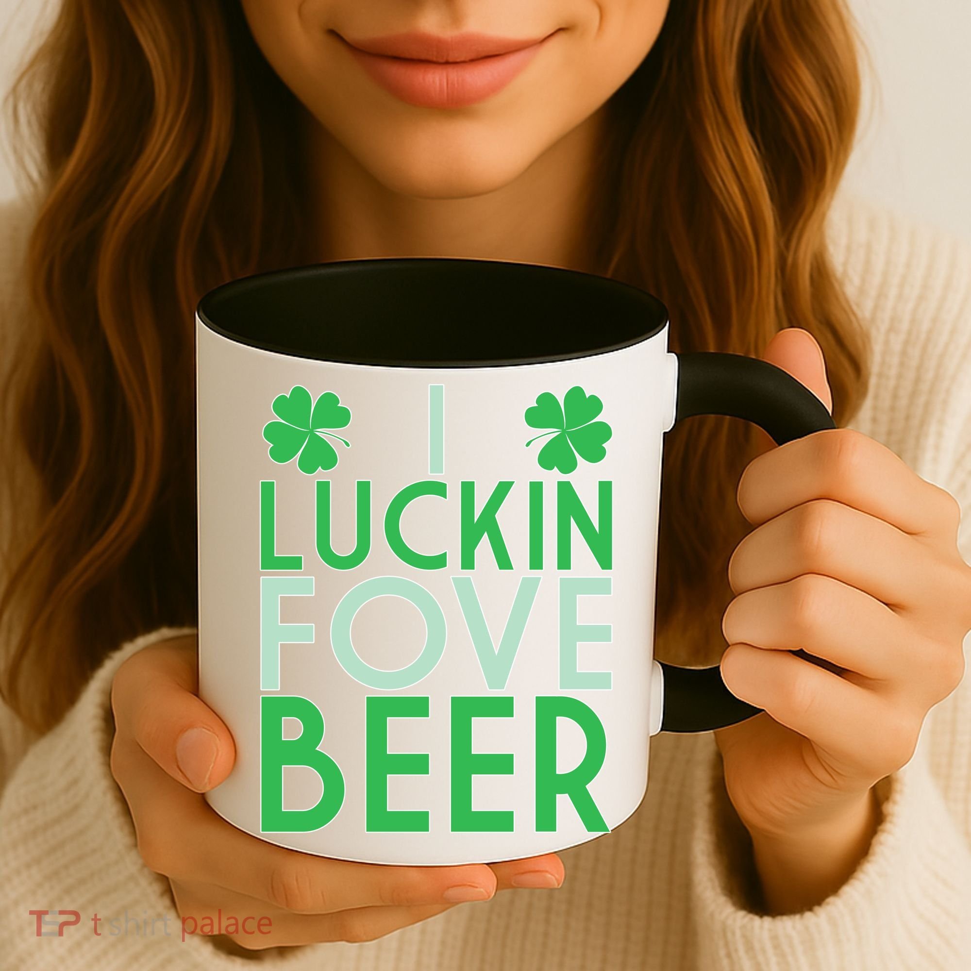 I Luckin Fove Beer Coffee Mug