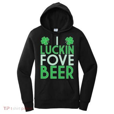 I Luckin Fove Beer Women's Hoodie