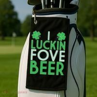 I Luckin Fove Beer Golf Towel thumb 2