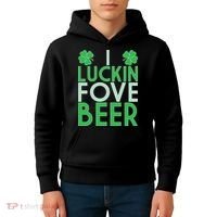 I Luckin Fove Beer Kids Hoodie thumb 4