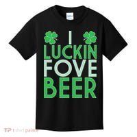 I Luckin Fove Beer Kids T-Shirt thumb 0