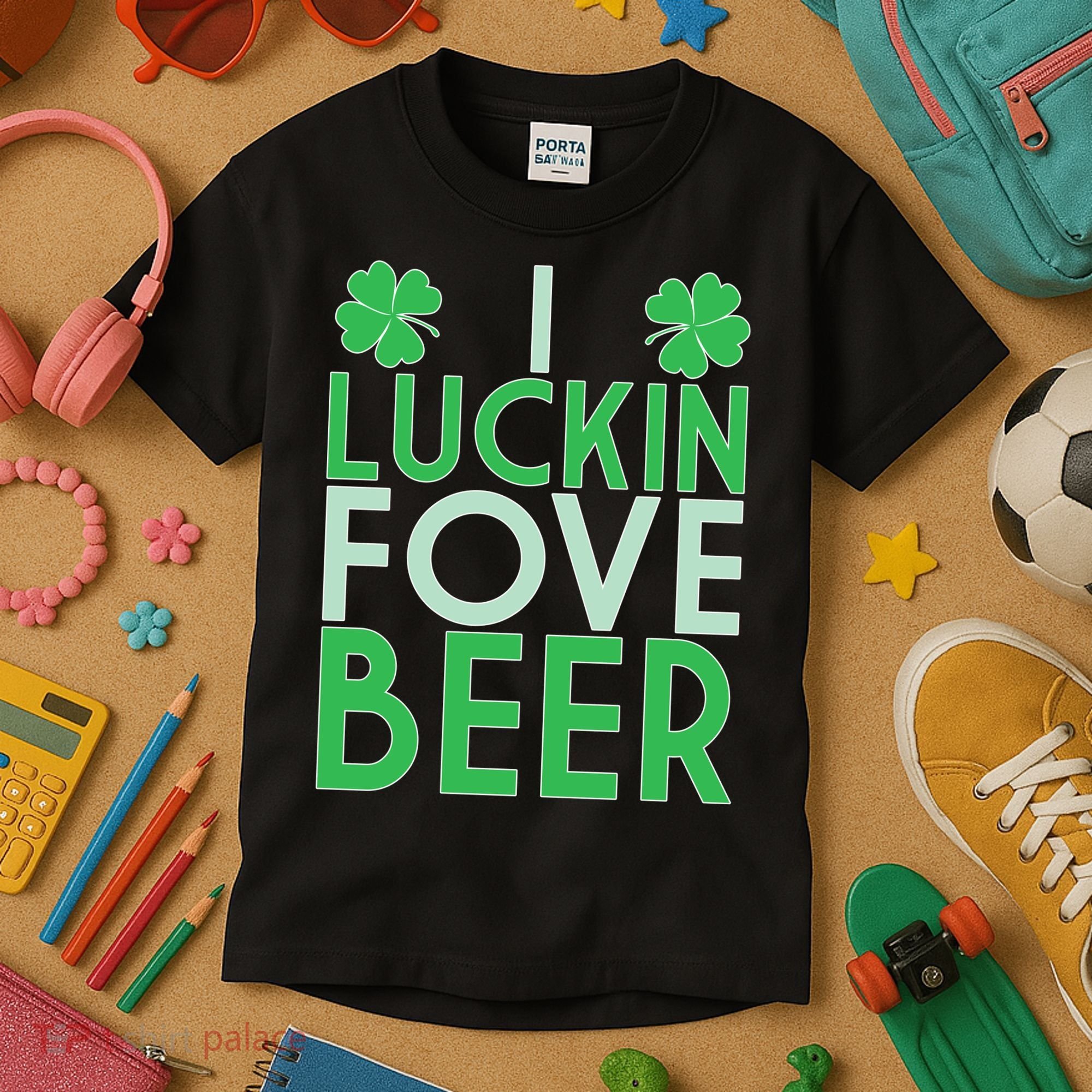 I Luckin Fove Beer Kids T-Shirt