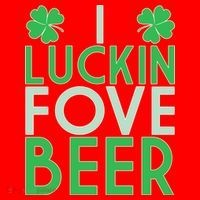 I Luckin Fove Beer Santa Hat thumb 1