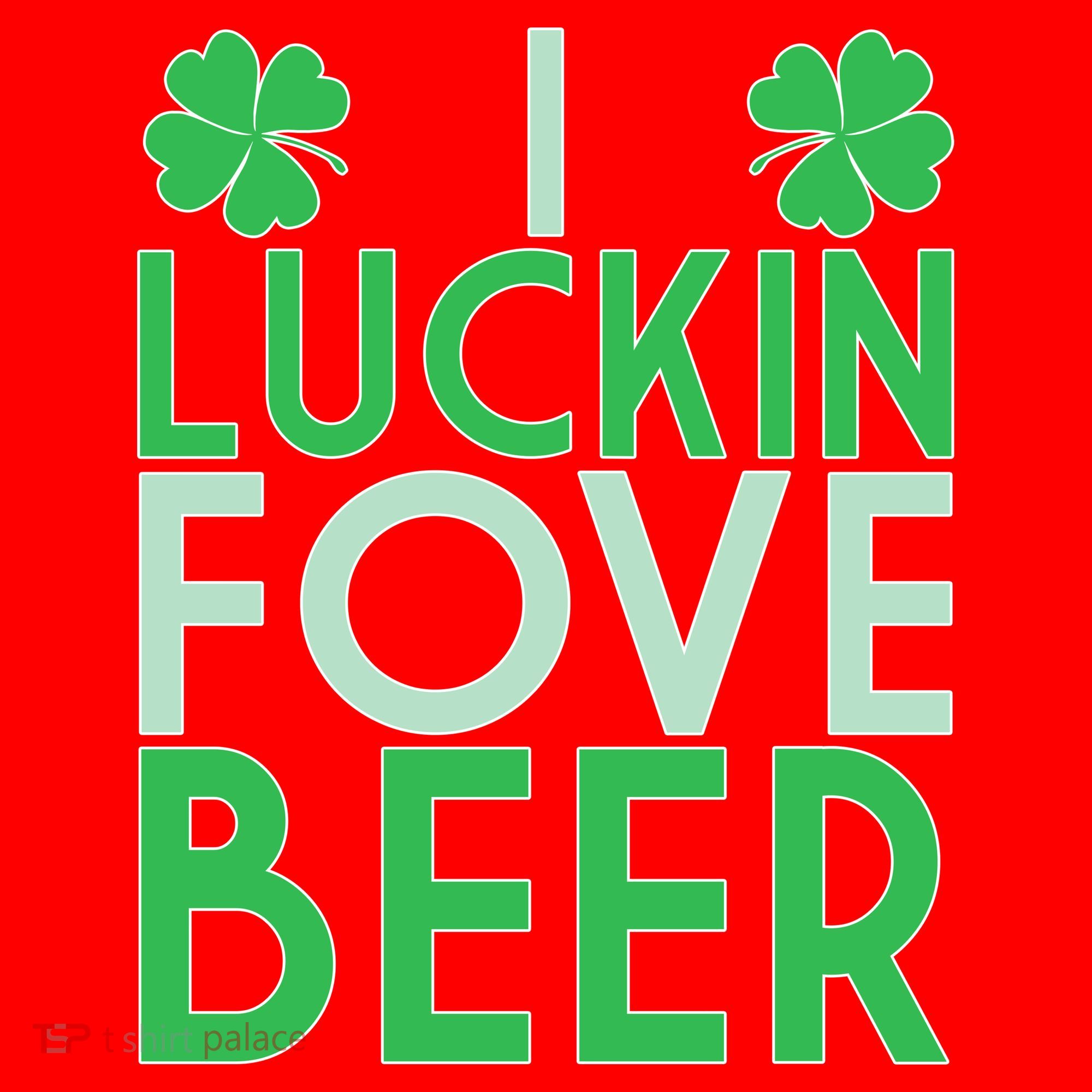 I Luckin Fove Beer Santa Hat