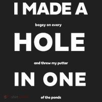 I Made A Hole In One Funny Golf Women's Sweatshirt thumb 2