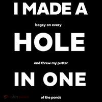 I Made A Hole In One Funny Golf USA-Made Doggie Bandana thumb 2
