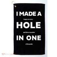 I Made A Hole In One Funny Golf Golf Towel thumb 0