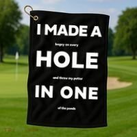 I Made A Hole In One Funny Golf Golf Towel thumb 1