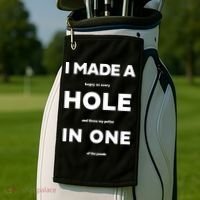 I Made A Hole In One Funny Golf Golf Towel thumb 2