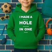 I Made A Hole In One Funny Golf Kids Hoodie thumb 2