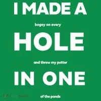 I Made A Hole In One Funny Golf Kids T-Shirt thumb 4