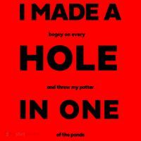 I Made A Hole In One Funny Golf Santa Hat thumb 1