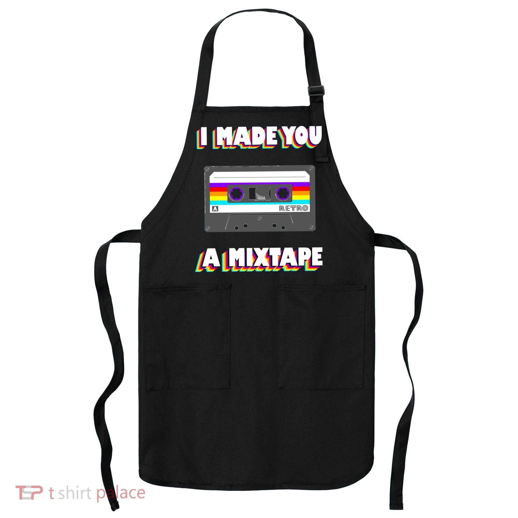 I Made You A Mixtape Retro 1980s Apron