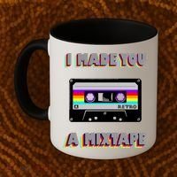 I Made You A Mixtape Retro 1980s Coffee Mug thumb 2