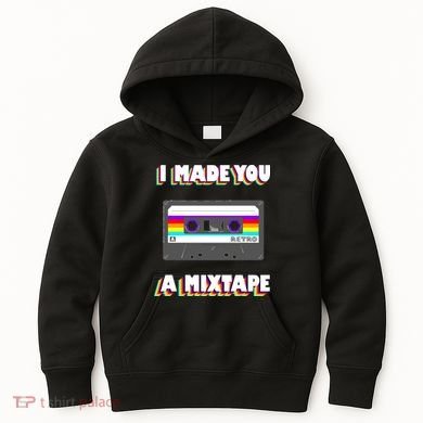 I Made You A Mixtape Retro 1980s Kids Hoodie