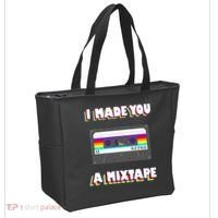 I Made You A Mixtape Retro 1980s Tote Bag thumb 2