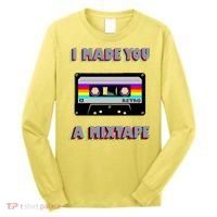 I Made You A Mixtape Retro 1980s Long Sleeve Shirt thumb 0