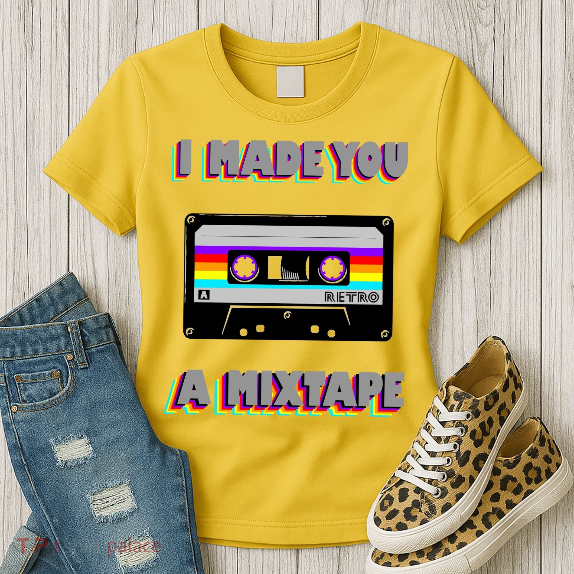 I Made You A Mixtape Retro 1980s Women's T-Shirt
