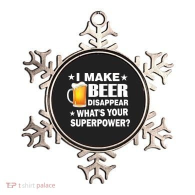 I Make Beer Disappear Funny Ornament