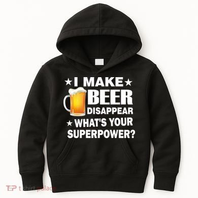 I Make Beer Disappear Funny Kids Hoodie