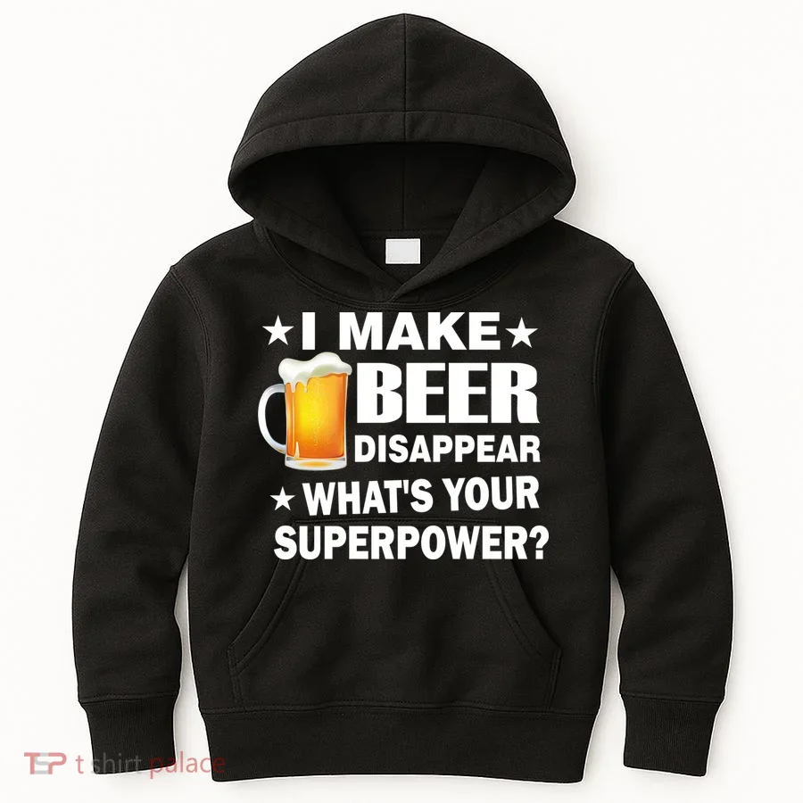 I Make Beer Disappear Funny Kids Hoodie