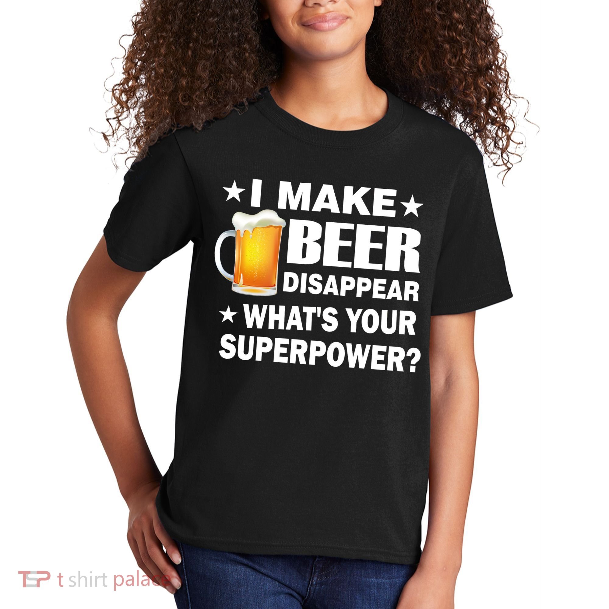 I Make Beer Disappear Funny Kids T-Shirt