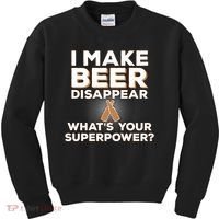 I Make Beer Disappear What's Your Superpower Kids Sweatshirt thumb 0