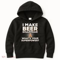 I Make Beer Disappear What's Your Superpower Kids Hoodie thumb 0
