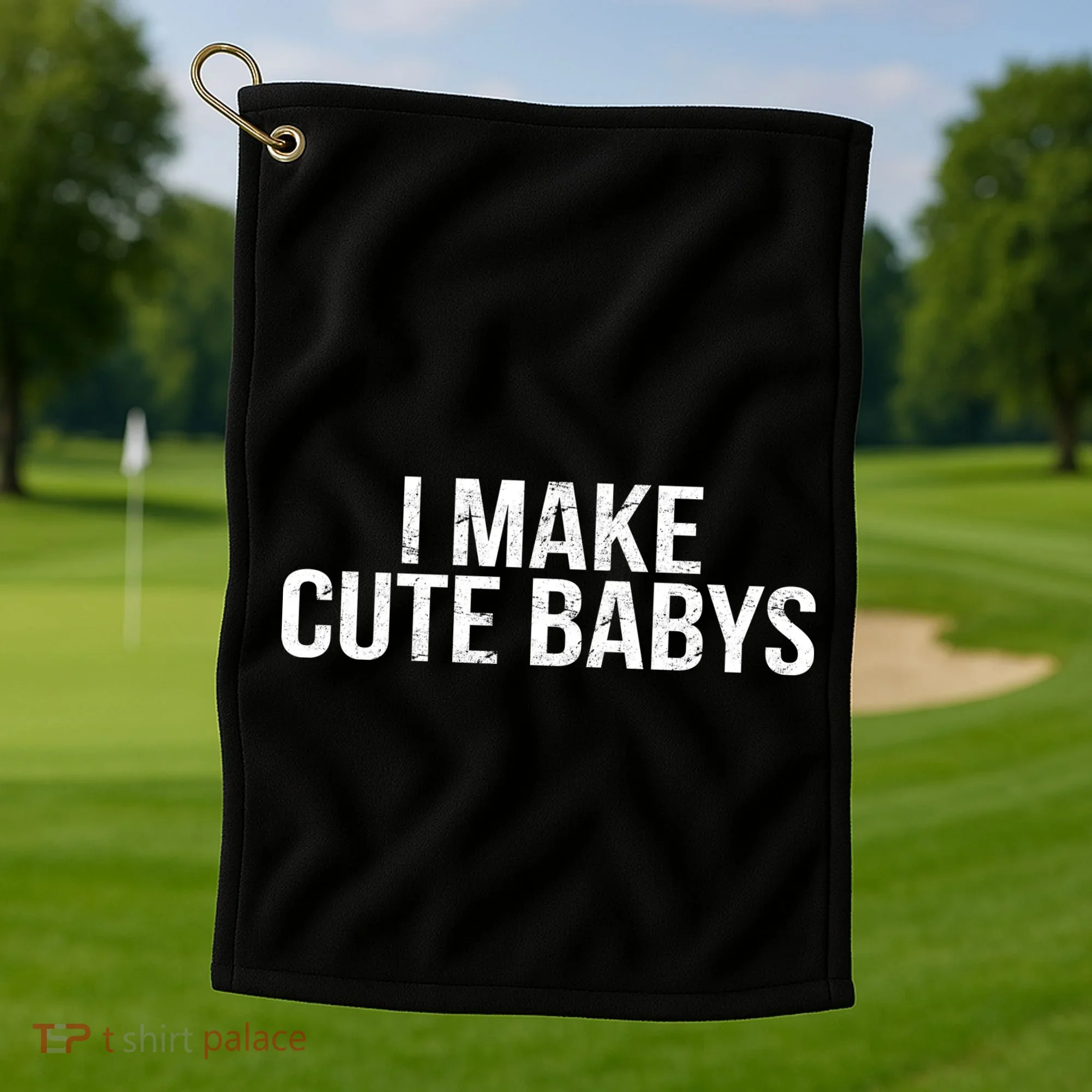 I Make Cute Babies Golf Towel