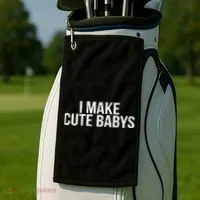 I Make Cute Babies Golf Towel thumb 2