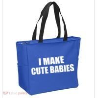 I Make Cute Babies Funny Saying Tote Bag thumb 2