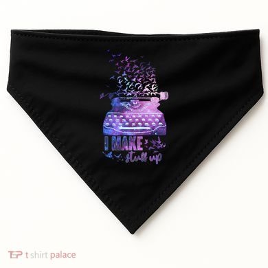 I Make Stuff Up Typewriter USA-Made Doggie Bandana