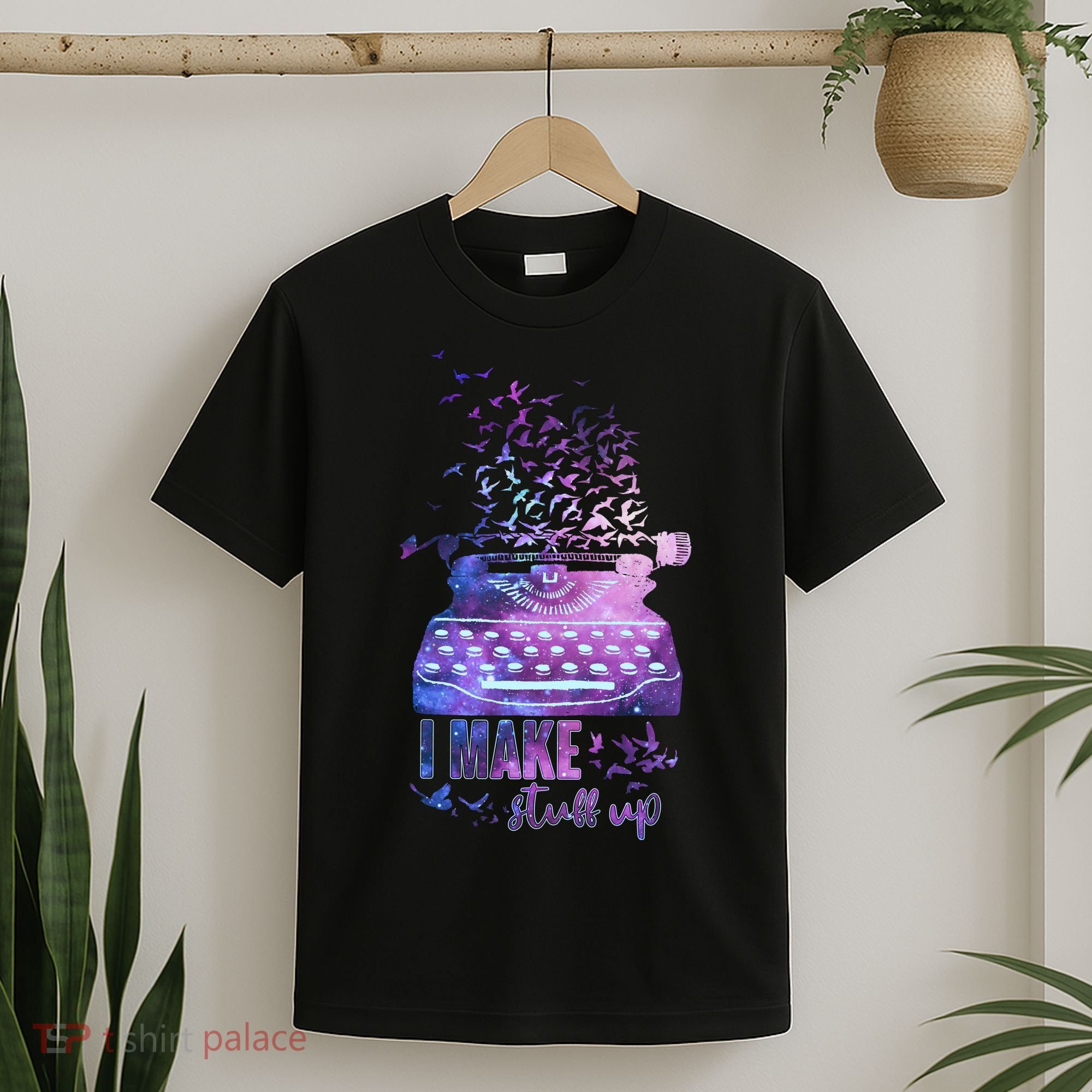 I Make Stuff Up Typewriter T-Shirt