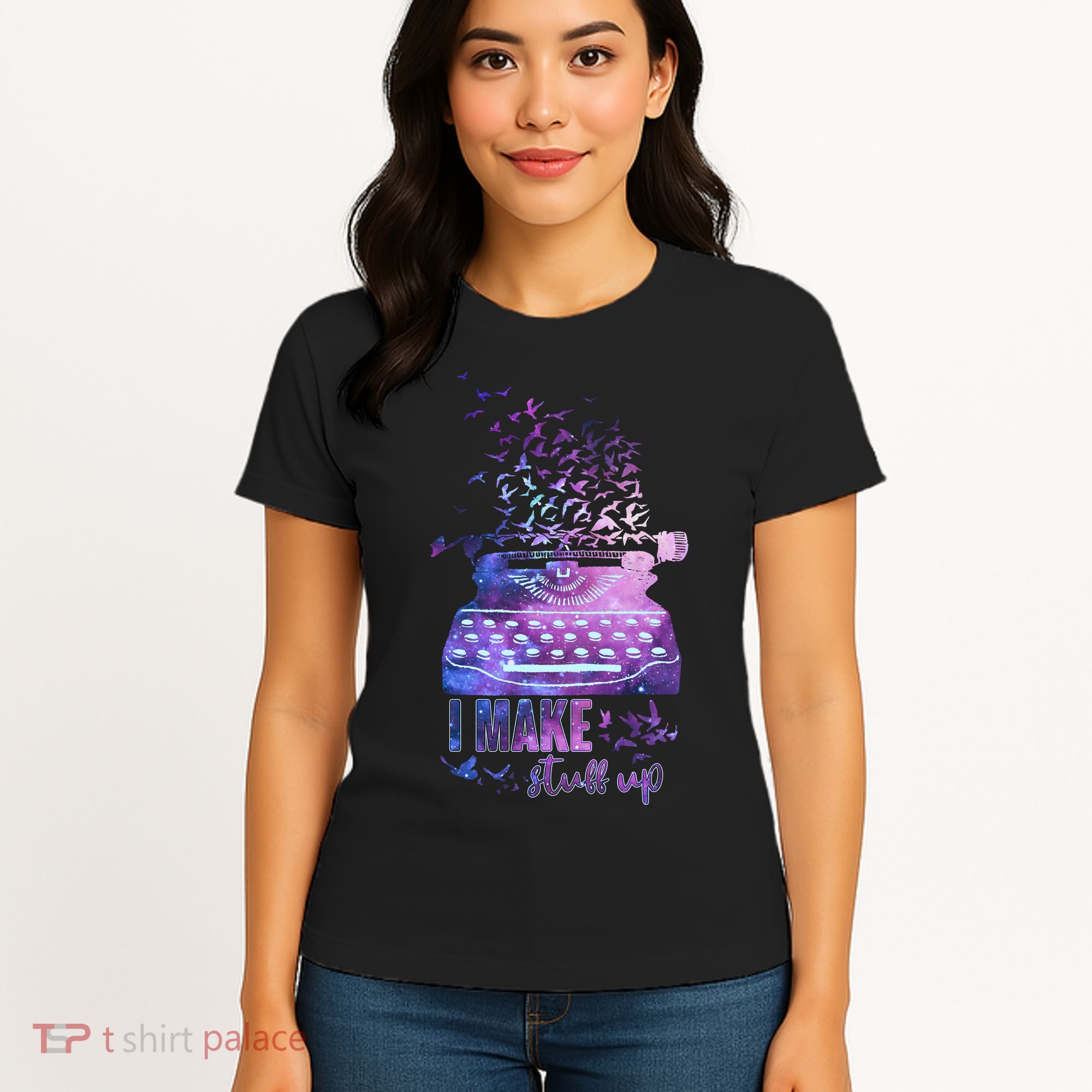 I Make Stuff Up Typewriter Women's T-Shirt