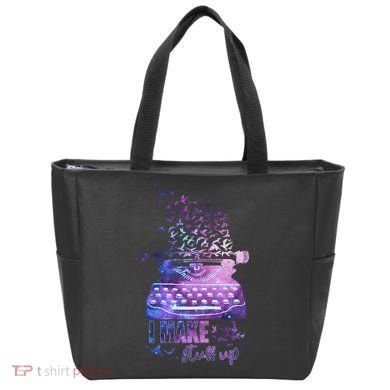 I Make Stuff Up Typewriter Tote Bag