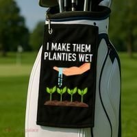 I Make Them Planties Wet Golf Towel thumb 2