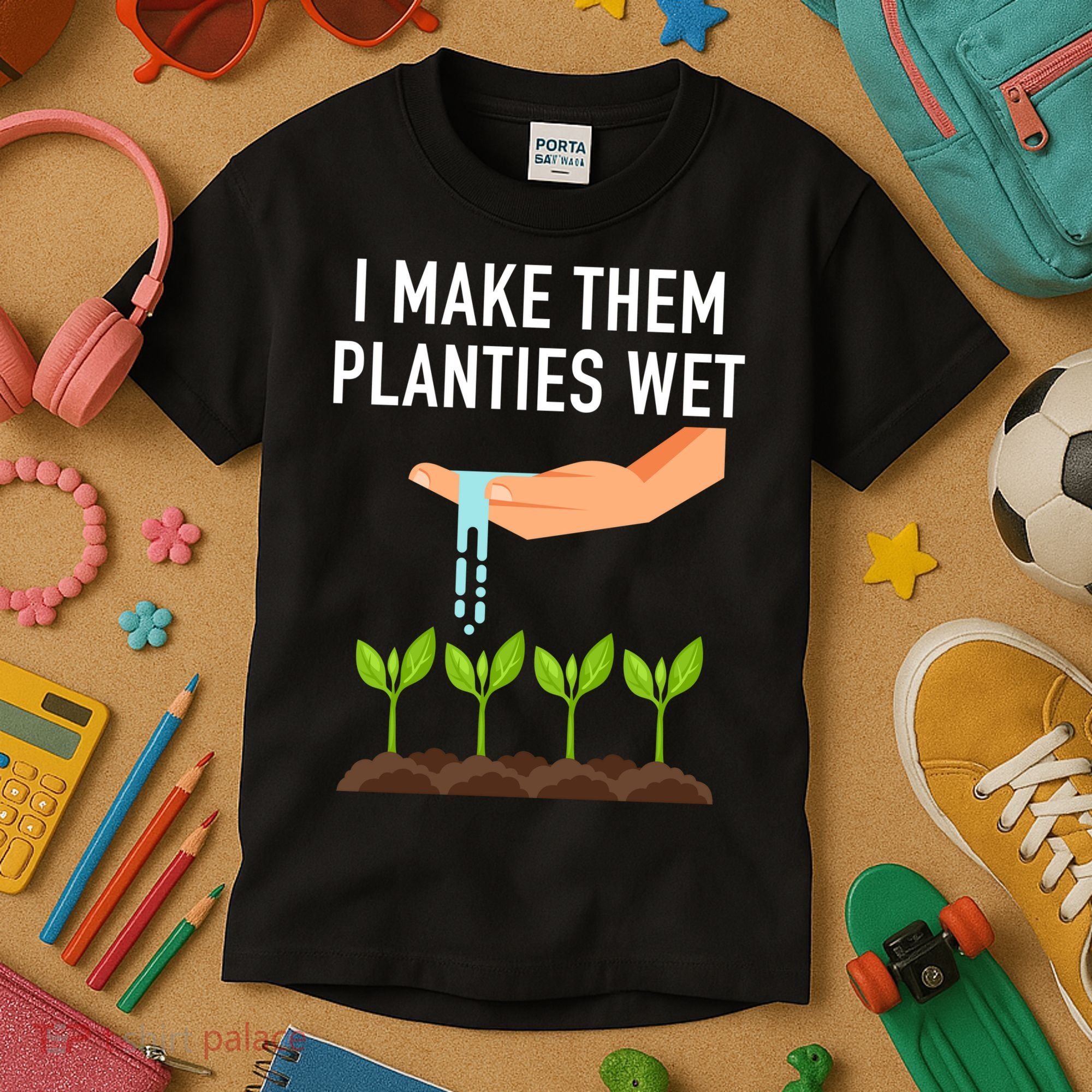 I Make Them Planties Wet Kids T-Shirt