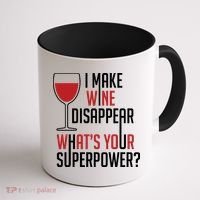 I Make Wine Disappear Funny Wine Lover Coffee Mug thumb 1
