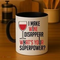 I Make Wine Disappear Funny Wine Lover Coffee Mug thumb 4