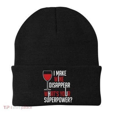 I Make Wine Disappear Funny Wine Lover Beanie
